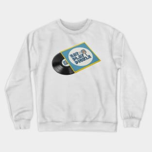 Get Your Groove on with Eat Play Pickle Vinyl Record Design Crewneck Sweatshirt